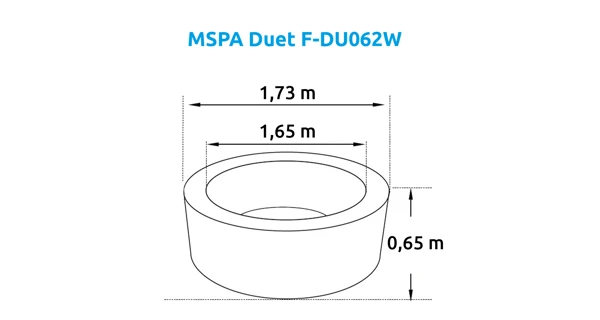 Vířivý bazén MSPA Duet F-DU062W (Poškozený obal)