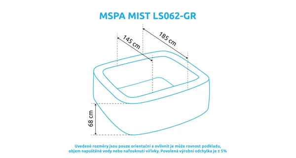 Vířivý bazén MSPA Mist LS062-GR