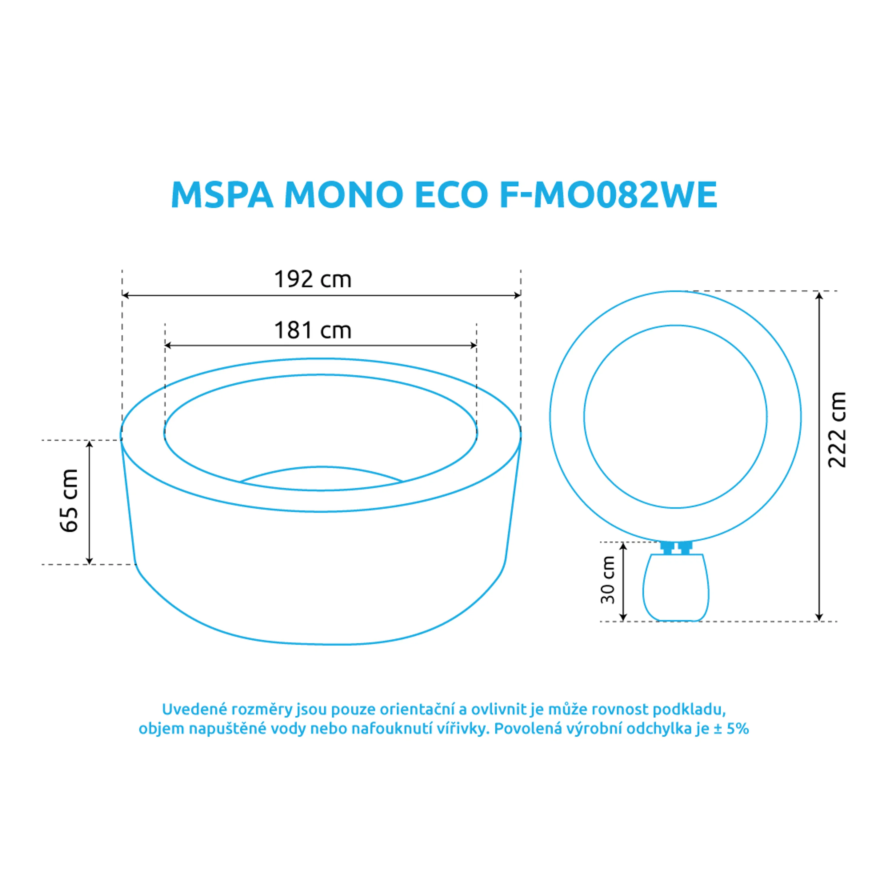 Marimex | Vířivý bazén MSPA Mono ECO F-MO082WE | 11400281 Obrázek