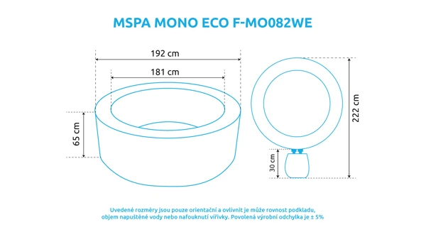 Vířivý bazén MSPA Mono ECO F-MO082WE