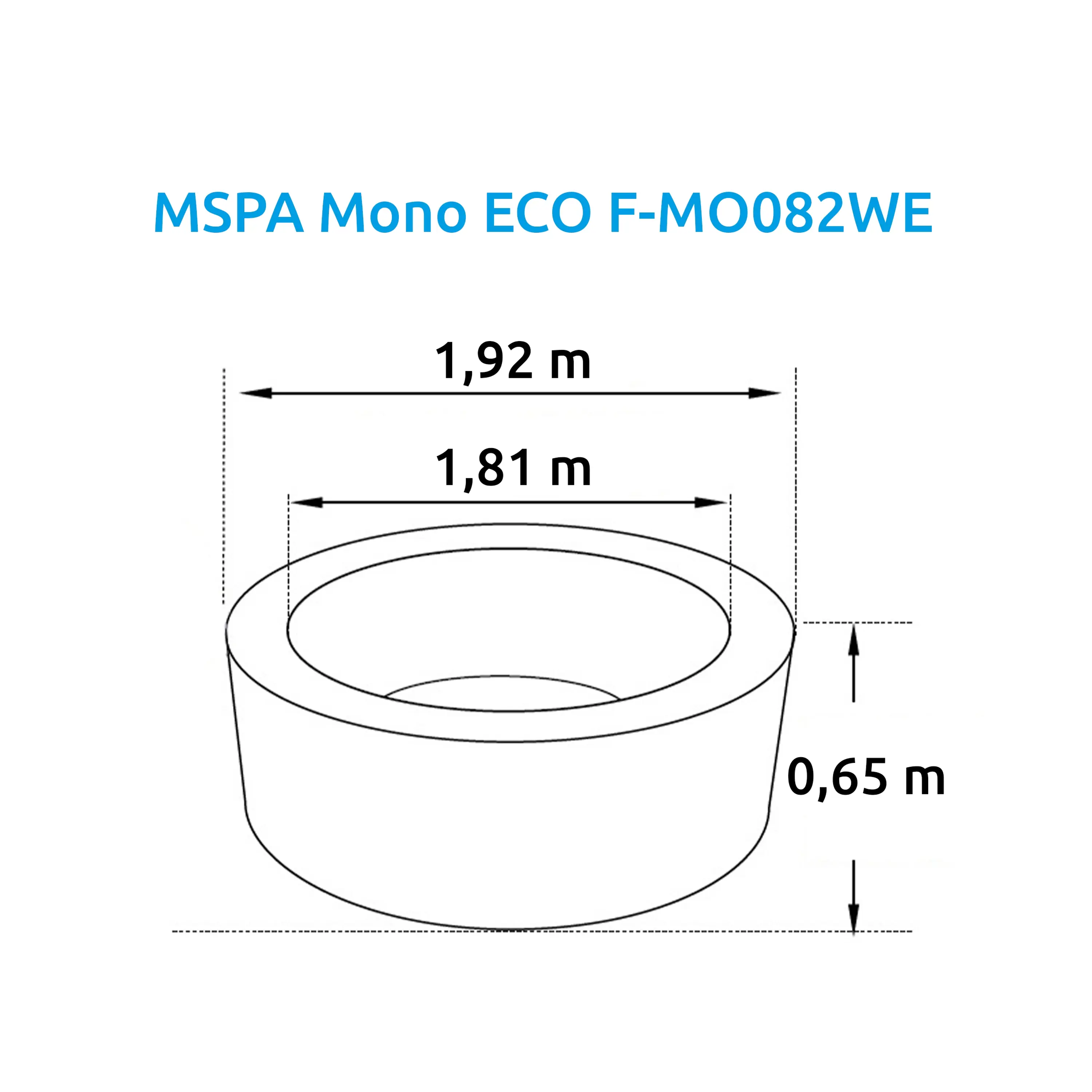 Marimex | Vířivý bazén MSPA Mono ECO F-MO082WE | 11400281 Obrázek