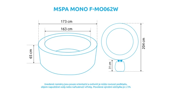 Vířivý bazén MSPA Mono F-MO062W