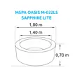 Vířivý bazén MSPA Oasis M-022LS Sapphire LITE