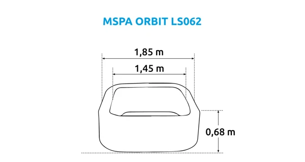 Vířivý bazén MSPA Orbit LS062 (poškozený obal)