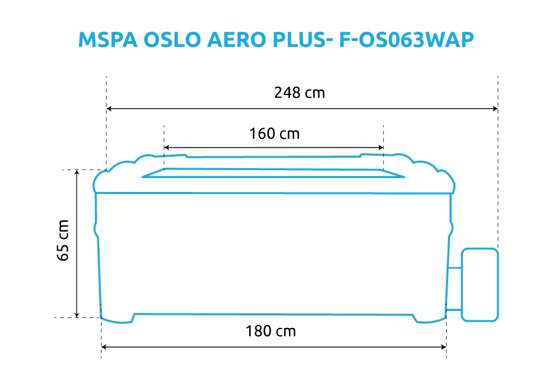 Mspa | Vířivý bazén MSPA Oslo Aero Plus F-OS063WAP | 11400304