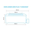 Vířivý bazén MSPA Oslo Amber Aero Plus F-AM063WAP