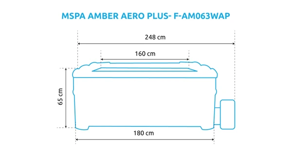 Vířivý bazén MSPA Oslo Amber Aero Plus F-AM063WAP