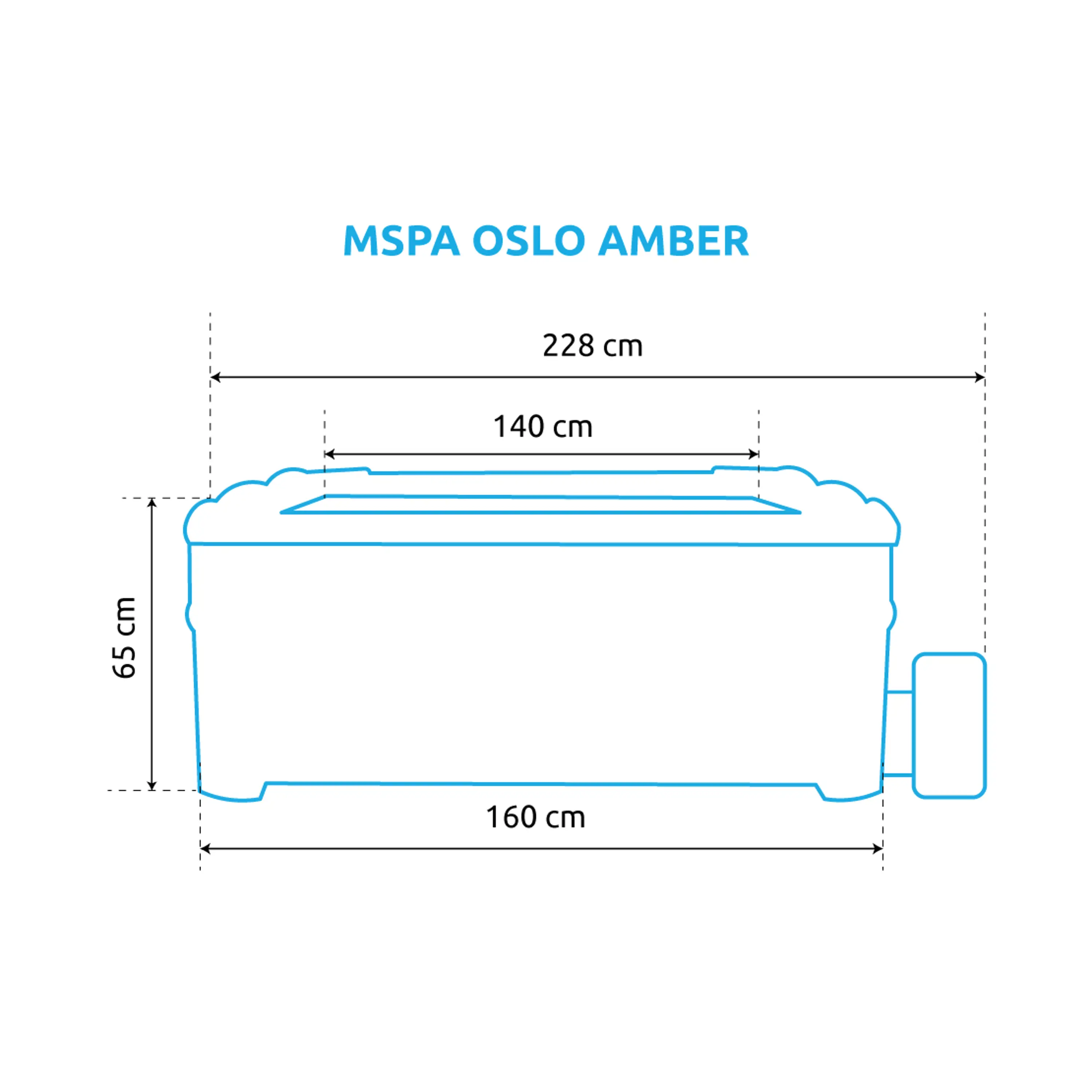 Marimex | Vířivý bazén MSPA Oslo Amber F-AM063W | 11400284 Obrázek