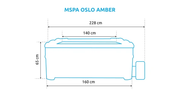 Vířivý bazén MSPA Oslo Amber F-AM063W