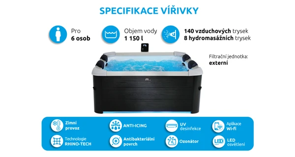 Vířivý bazén MSPA Oslo Plus F-OS063WP