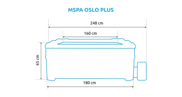 Vířivý bazén MSPA Oslo Plus F-OS063WP (zánovní)