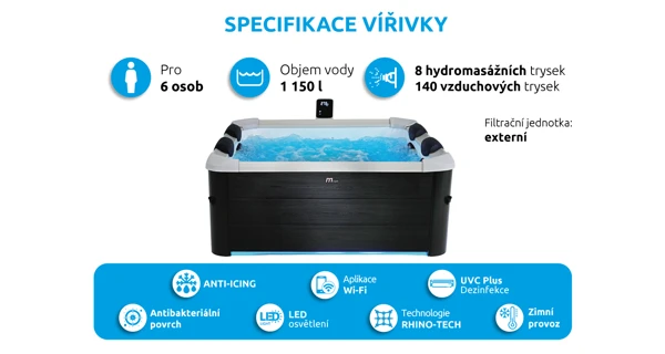 Vířivý bazén MSPA Oslo Plus F-OS063WP (zánovní)