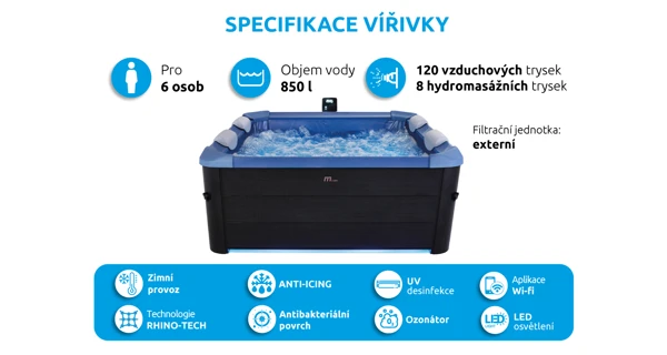 Vířivý bazén MSPA Oslo Sapphire F-SA063W