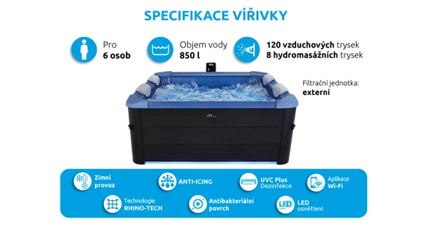 Vířivý bazén MSPA Oslo Sapphire F-SA063W