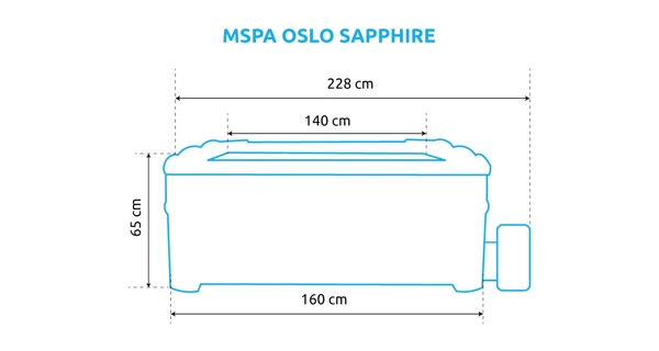 Vířivý bazén MSPA Oslo Sapphire F-SA063W