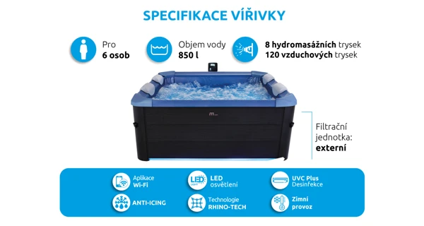 Vířivý bazén MSPA Oslo Sapphire F-SA063W