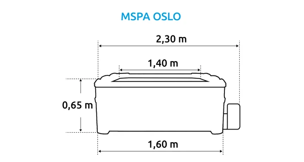 Vířivý bazén MSPA Oslo Sapphire F-SA063W (Poškozený obal)