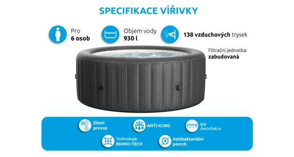 Vířivý bazén MSPA Ottoman C-OM062 (poškozený obal)