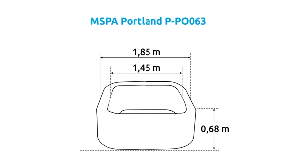 Vířivý bazén MSPA Portland P-PO063 (poškozený obal)