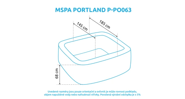 Vířivý bazén MSPA Portland P-PO063 (zánovní)