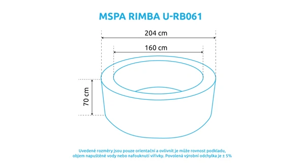 Vířivý bazén MSPA Rimba U-RB061