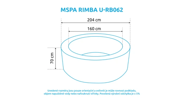 Vířivý bazén MSPA Rimba U-RB062