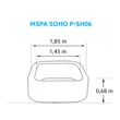 Vířivý bazén MSPA Soho P-SH069 (vystavený)