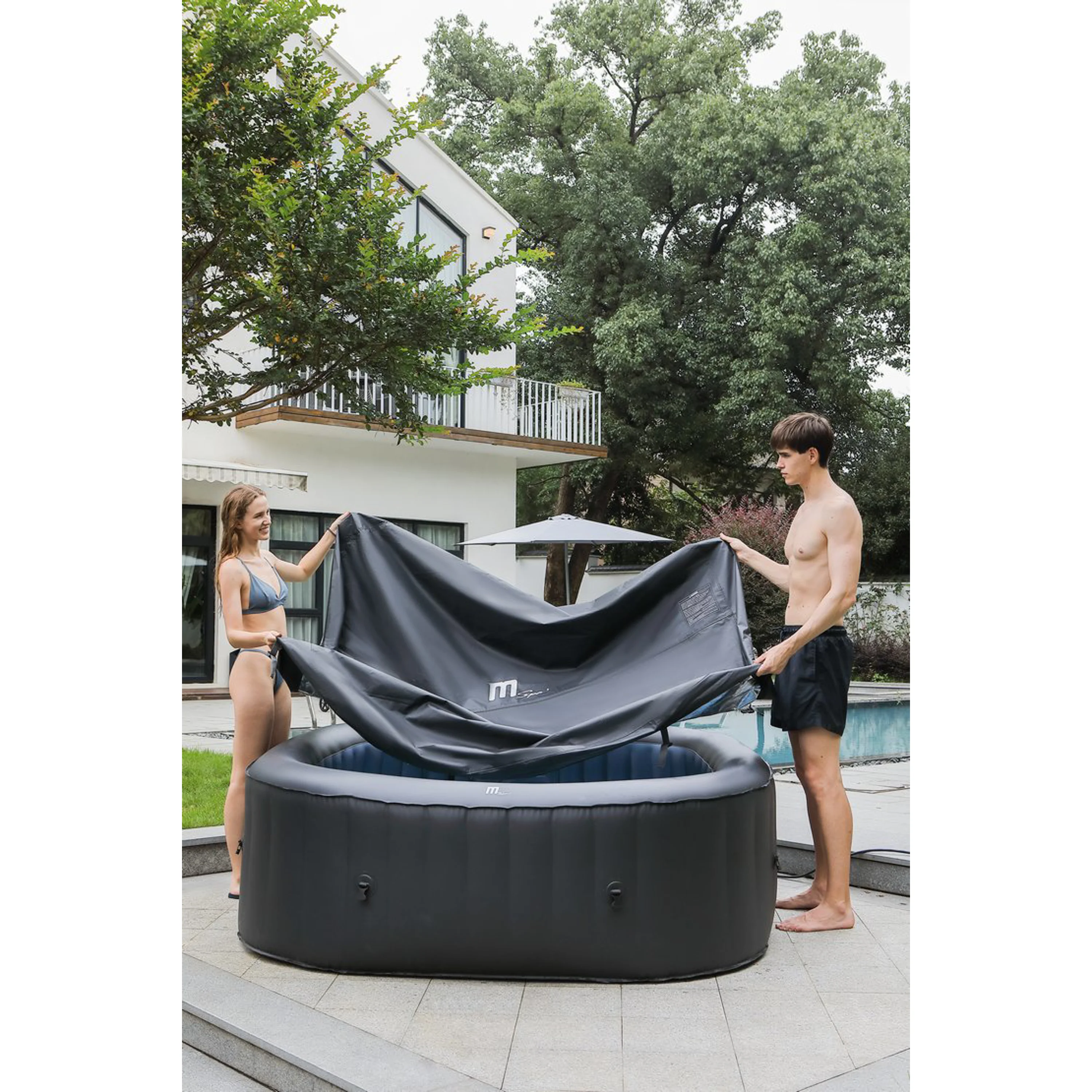 Mspa | Vířivý bazén MSPA Tekapo C-TE041 – šedý okraj | 11400265 Obrázek