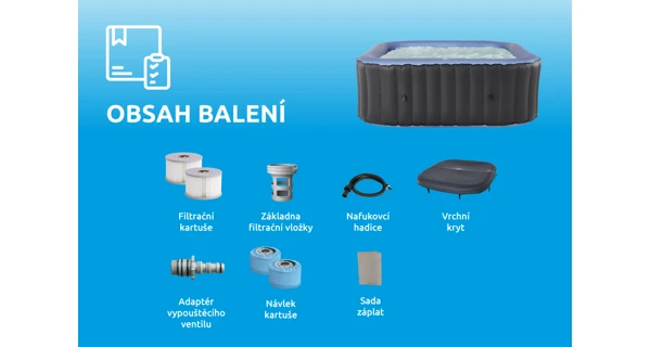 Vířivý bazén MSPA Tekapo C-TE041 - modrý okraj