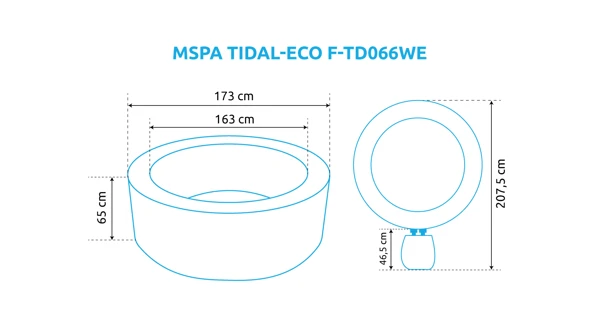 Vířivý bazén MSPA Tidal ECO F-TD066WE