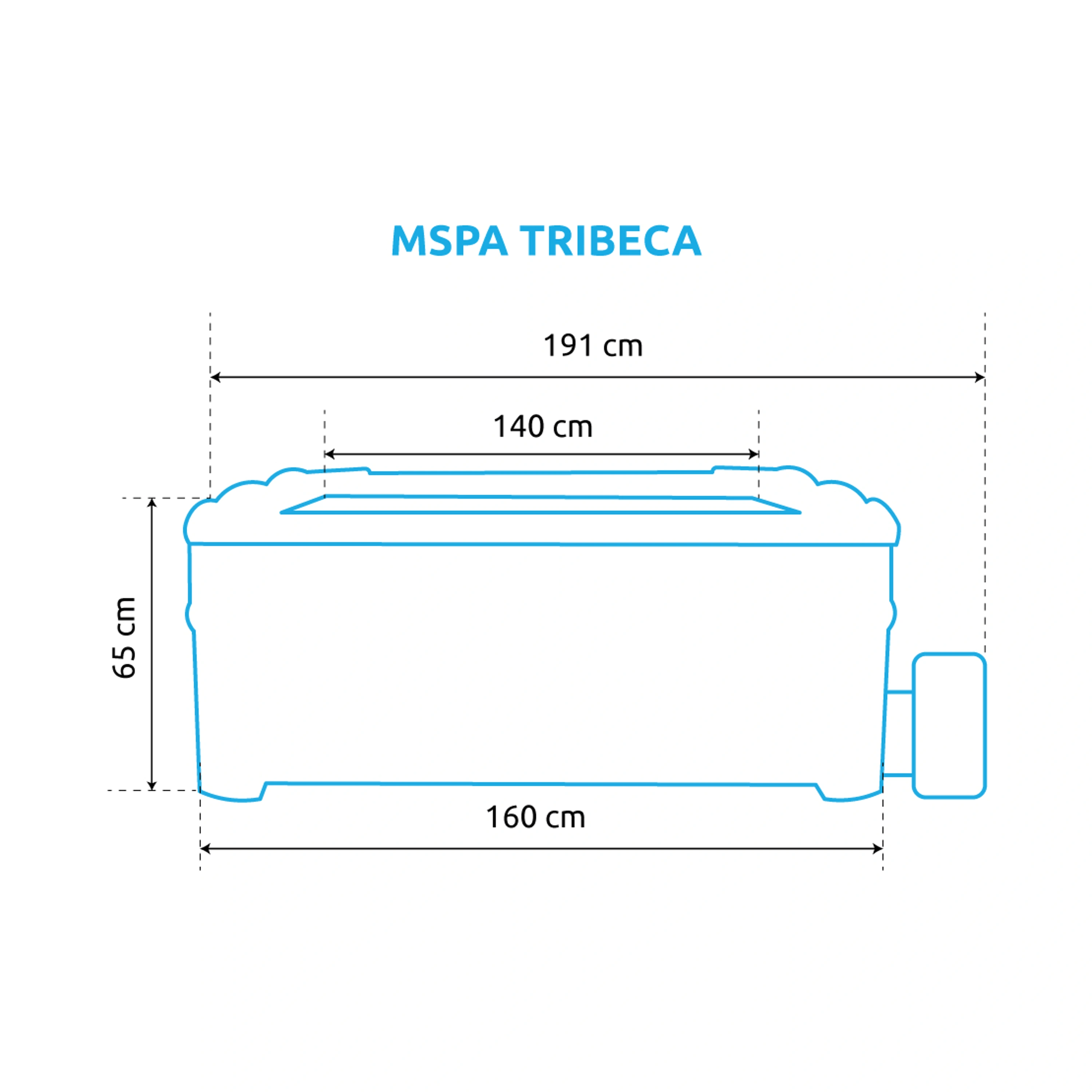 Mspa | Vířivý bazén MSPA  TRIBECA | 11400268 Obrázek