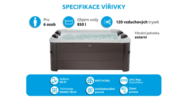 Vířivý bazén MSPA Tribeca F-TR062W