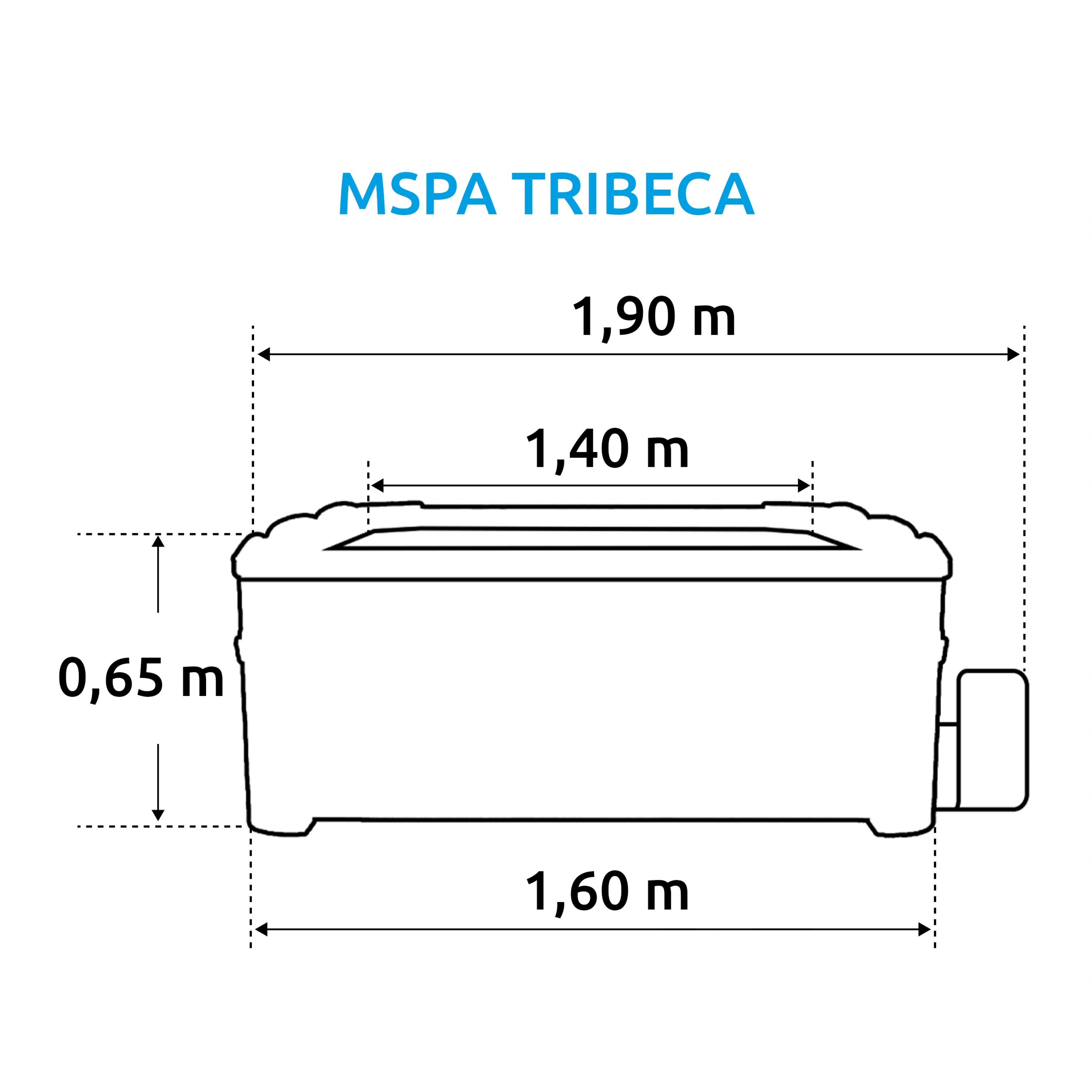 Mspa | Vířivý bazén MSPA  TRIBECA | 11400268 Obrázek