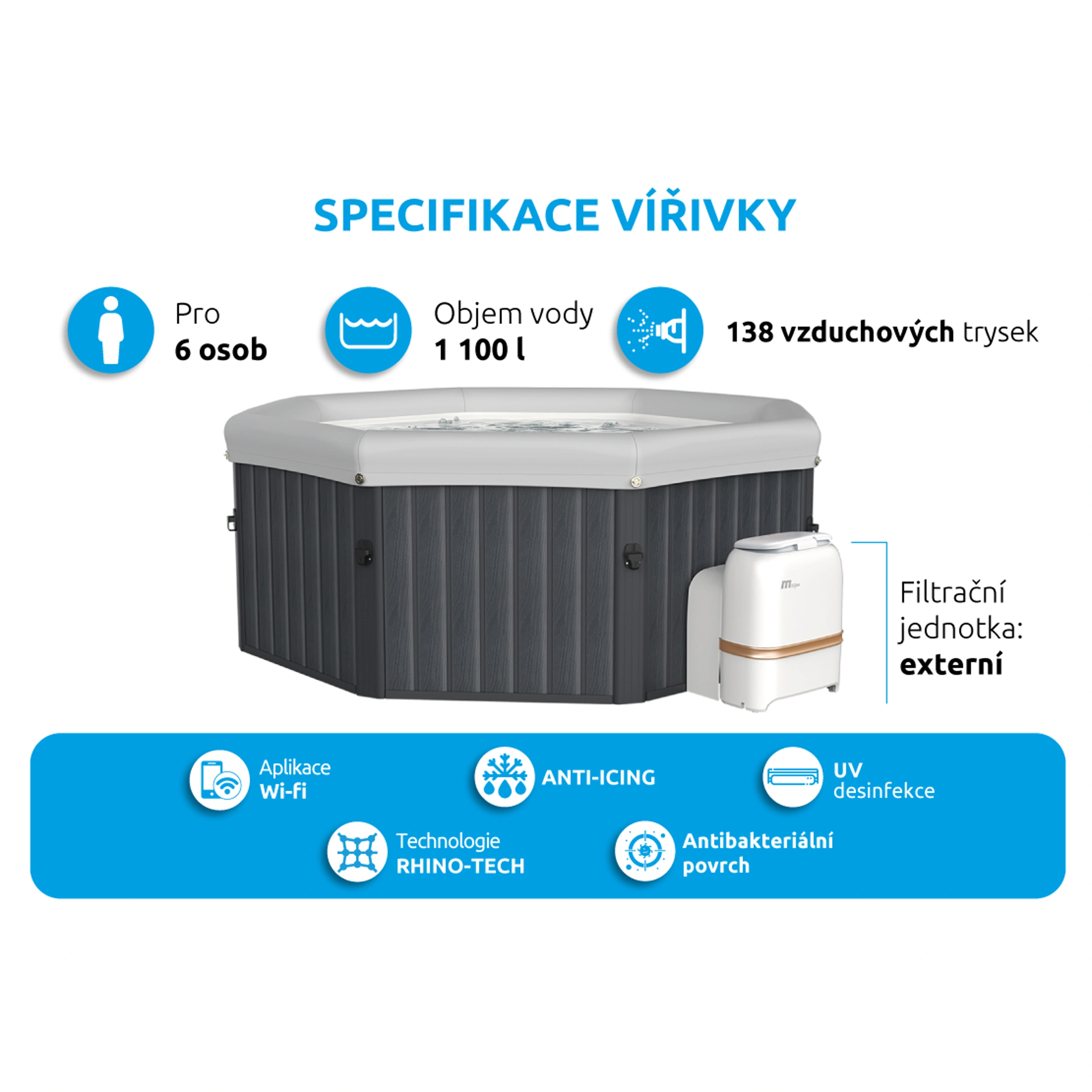 Marimex | Vířivý bazén MSPA Tuscany F-TU062W | 11400279 Obrázek