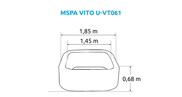 Vířivý bazén MSPA Vito U-VT062 (zánovní)