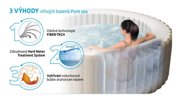 Vířivý bazén Pure Spa - Bubble čtverec (vystavený)