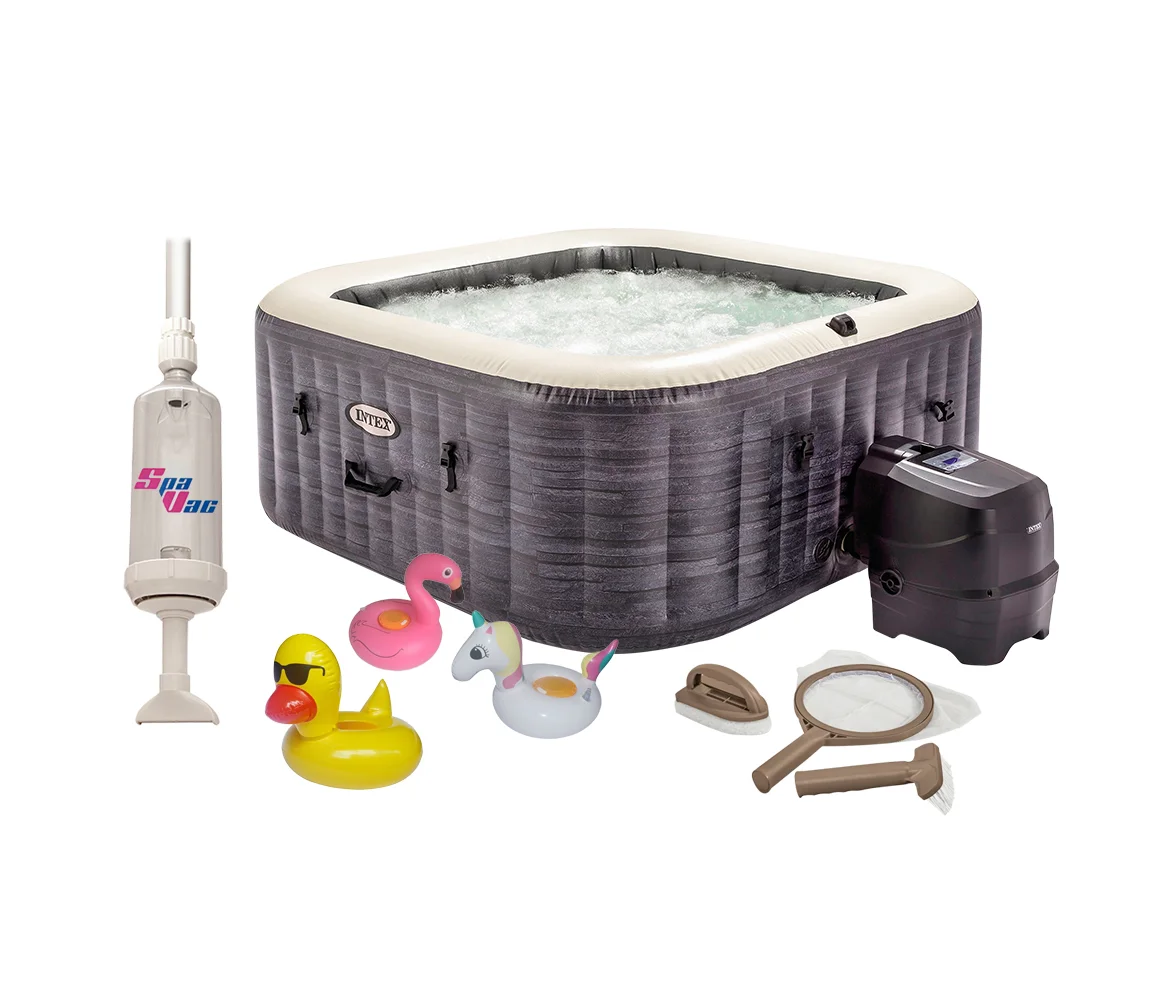 Marimex | Vířivý bazén Pure Spa - Bubble Greystone Deluxe 4 AP + výhodná sada příslušenství | 19900148