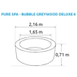 Vířivý bazén Pure Spa - Bubble Greywood Deluxe 6