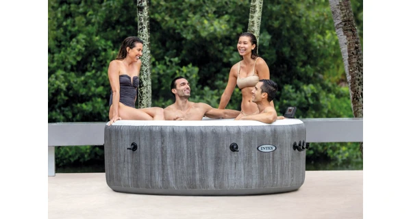 Vířivý bazén Pure Spa - Bubble Greywood Deluxe AP 4 + výhodná sada příslušenství
