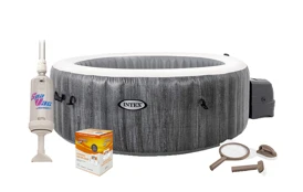 Vířivý bazén Pure Spa - Bubble Greywood Deluxe AP 4 + výhodná sada příslušenství