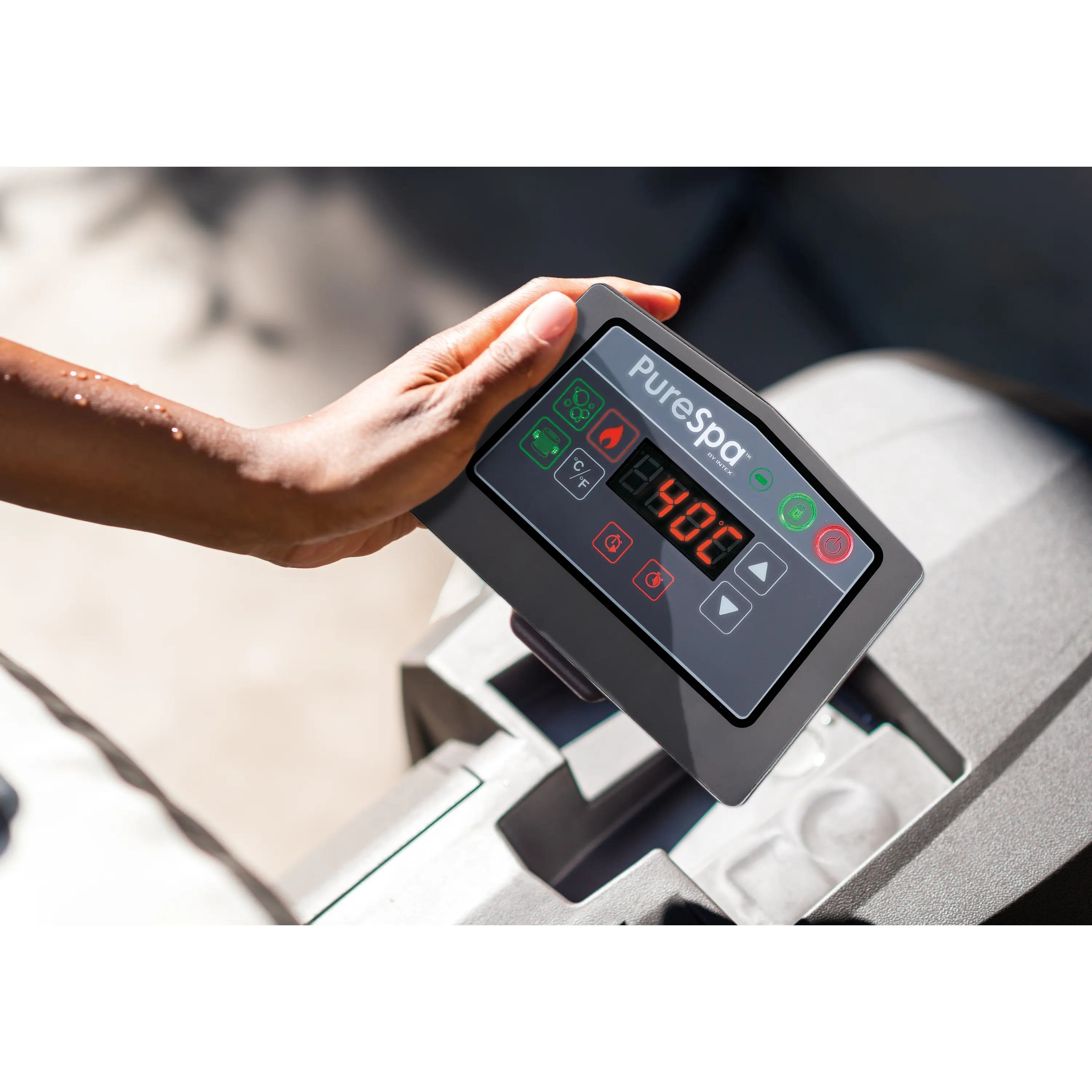 Intex 28442 Purespa Greywood Deluxe HWS 1100 Obrázek