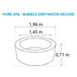 Vířivý bazén Pure Spa - Bubble Greywood Deluxe