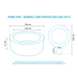 Vířivý bazén Pure Spa - Bubble Greywood Deluxe NP 4