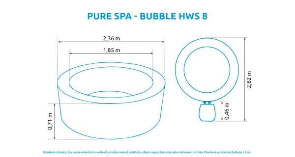 Vířivý bazén Pure Spa Bubble HWS 8