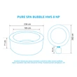 Vířivý bazén Pure Spa Bubble HWS 8 NP