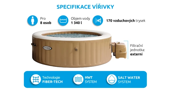 Vířivý bazén Pure Spa Bubble HWS 8 NP