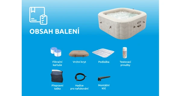 Vířivý bazén Pure Spa Chevron Deluxe 6 NP (poškozený obal)