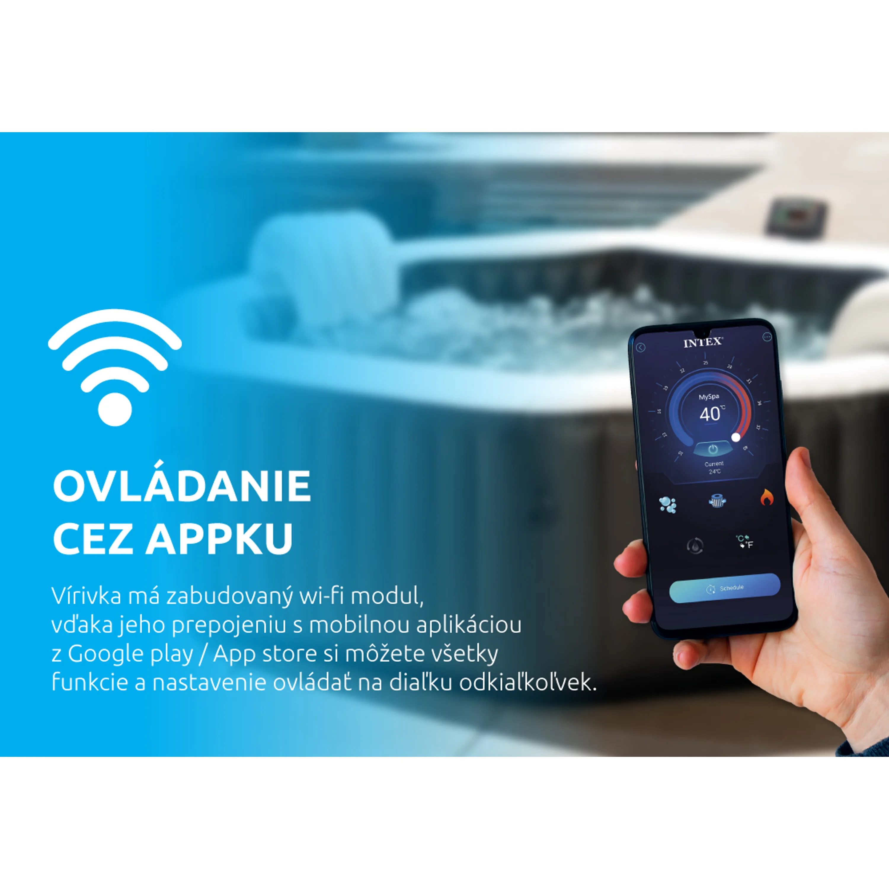 Intex | Vířivý bazén Pure Spa Greystone Deluxe Bubble Spa 4 NP | 11400294 Obrázek