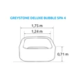 Vířivý bazén Pure Spa Greystone Deluxe Bubble Spa 4 NP + výhodná sada příslušenství