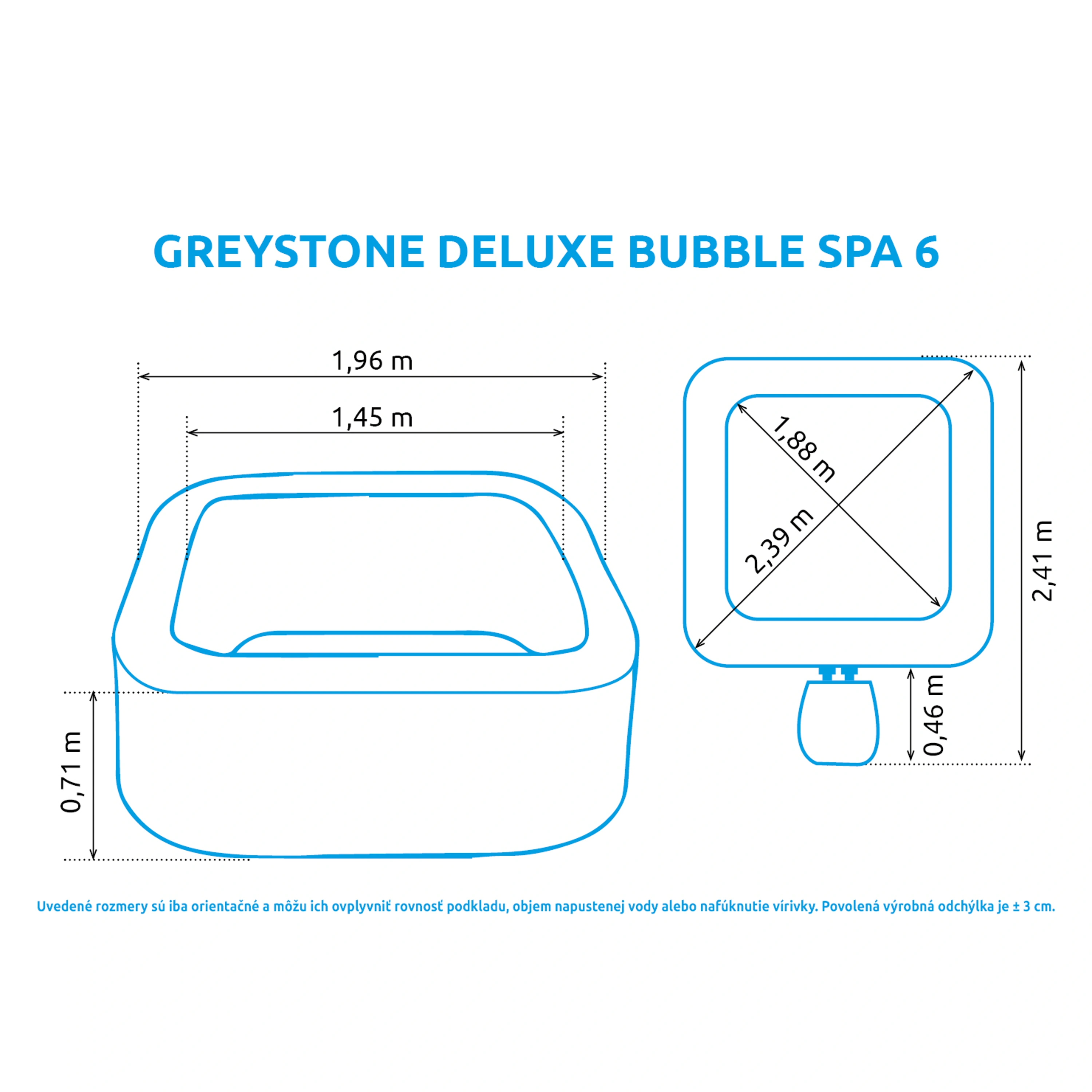Intex | Vířivý bazén Pure Spa Greystone Deluxe Bubble Spa 6 NP | 11400295 Obrázek